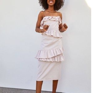 H&M Brock Collection Flounced  Ruffle Dress